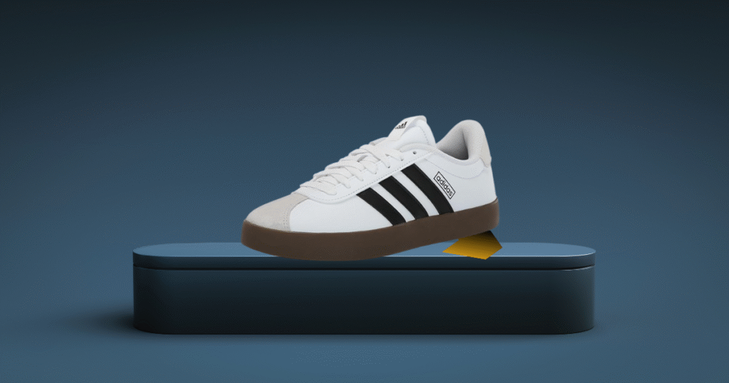 adidas Women's VL Court 3.0 Sneaker in suede with iconic 3-Stripes design, perfect for casual and sporty outfits