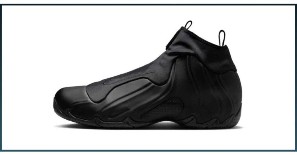 Nike Air Flightposite Triple Black FV5582-001 men’s basketball shoes with sleek molded upper and performance-focused sole design